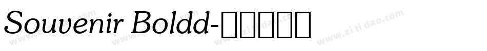 Souvenir Boldd字体转换